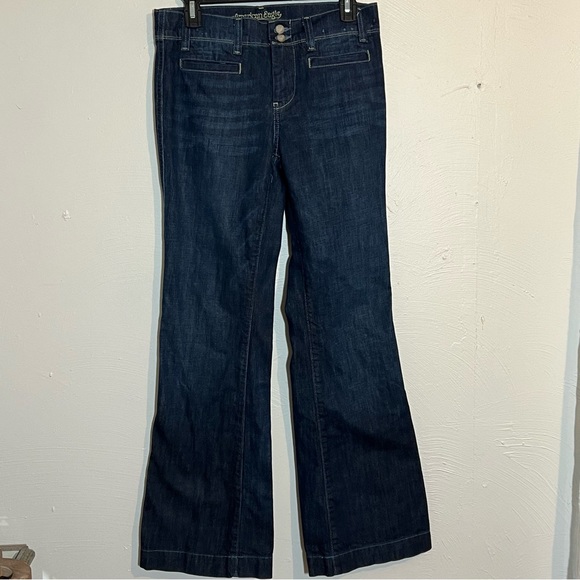 American Eagle Outfitters Jeans Vintage American Eagle Y2k Wide Leg Trouser Jean Size 6